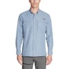 Eddie Bauer Mens Ripstop Guide LongSleeve ShirtChambray Blue