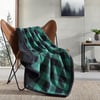 Eddie Bauer  Throw Blanket with Pillow Cover Reversible FlannelSherpa Bedding Set Buffalo Plaid Home Decor for All Seasons GreenBlack Throw BundleThrow with Pillow Cover GreenBlack