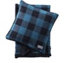 Eddie Bauer  Throw Blanket with Pillow Cover Reversible FlannelSherpa Bedding Set Buffalo Plaid Home Decor for All Seasons GreenBlack Throw BundleThrow with Pillow Cover Midnight BlueBlack