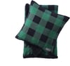 Eddie Bauer  Throw Blanket with Pillow Cover Reversible FlannelSherpa Bedding Set Buffalo Plaid Home Decor for All Seasons GreenBlack Throw BundleThrow with Pillow Cover GreenBlack