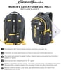 Eddie Bauer Adventurer Trail 30L Backpack wHydration Sleeve BlackBlack Adventurer 30l Daypack  Womens