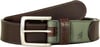 Eddie Bauer Mens Casual Leather Belt with Metal BuckleBrown Rugged W Sasquatch