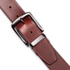 Eddie Bauer Mens Casual Leather Belt with Metal BuckleBrownTan Reversible