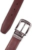 Eddie Bauer Mens Casual Leather Belt with Metal BuckleBrownTan Reversible