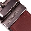 Eddie Bauer Mens Casual Leather Belt with Metal BuckleBrownTan Reversible