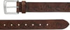 Eddie Bauer Mens Casual Leather Belt with Metal BuckleTan Debossed Adventure