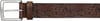 Eddie Bauer Mens Casual Leather Belt with Metal BuckleTan Debossed Adventure