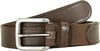 Eddie Bauer Mens Casual Leather Belt with Metal BuckleTan Rugged