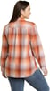 Eddie Bauer Womens Firelight Flannel ShirtBurnt Orange