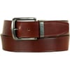 Eddie Bauer Mens Casual Leather Belt with Metal BuckleBrownTan Reversible