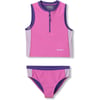 Eddie Bauer Girls Tankini Swim Set  UPF 50 Quick Dry Tankini and Bikini Bottom Swimsuit for Girls XSXLSuper Pink