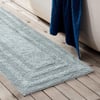 Eddie Bauer  Bathroom Rug Runner Soft Tufted Cotton Bathroom Decor Super Absorbent amp Quick Dry Logan Medium Brown 60 x 22Green Runner 60 x 22