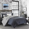 Eddie Bauer  Euro Sham Set 2pc Cotton Bedding with Hidden Zipper Closure Stylish Plaid Home Decor Kingston Charcoal 26 x 26Charcoal