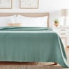 Eddie Bauer  King Blanket Lightweight Cotton Bedding Home Decor for All Seasons Herringbone Green KingGreen