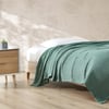 Eddie Bauer  King Blanket Lightweight Cotton Bedding Home Decor for All Seasons Herringbone Green KingGreen