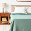 Eddie Bauer  King Blanket Lightweight Cotton Bedding Home Decor for All Seasons Herringbone Green KingGreen