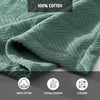 Eddie Bauer  King Blanket Lightweight Cotton Bedding Home Decor for All Seasons Herringbone Green KingGreen