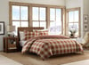 Eddie Bauer  King Duvet Cover Set Reversible Cotton Bedding with Matching Shams Stylish Home Decor for All Seasons Edgewood Red KingRed