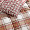 Eddie Bauer  King Duvet Cover Set Reversible Cotton Bedding with Matching Shams Stylish Home Decor for All Seasons Edgewood Red KingRed