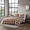 Eddie Bauer  King Duvet Cover Set Reversible Cotton Bedding with Matching Shams Stylish Home Decor for All Seasons Edgewood Red KingRed