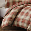 Eddie Bauer  King Duvet Cover Set Reversible Cotton Bedding with Matching Shams Stylish Home Decor for All Seasons Edgewood Red KingRed