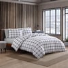 Eddie Bauer  King Duvet Cover Set Soft Cotton Bedding with Matching Shams Modern Plaid Home Decor Bunkhouse Charcoal KingCharcoal Queen