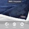 Eddie Bauer  Queen Blanket Soft Fleece Bedding with Sherpa Reverse Plush Home Decor Chrome Grey QueenBlue