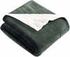 Eddie Bauer  Queen Blanket Soft Fleece Bedding with Sherpa Reverse Plush Home Decor Chrome Grey QueenGreen