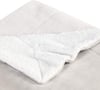 Eddie Bauer  Queen Blanket Soft Fleece Bedding with Sherpa Reverse Plush Home Decor Chrome Grey QueenOyster Ivory