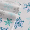 Eddie Bauer  Queen Sheets Cotton Flannel Bedding Set Brushed for Extra Softness Cozy Home Decor Tossed Snowflake QueenEddie Bauer  Queen Sheets Cotton Flannel Bedding Set Brushed for Extra Softness Cozy Home Decor Tossed Snowflake Queen