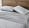 Eddie Bauer  Queen Sheets Cotton Flannel Bedding Set Brushed for Extra Softness Cozy Home Decor White QueenGrey