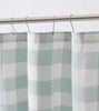 Eddie Bauer  Shower Curtain Lightweight Cotton Bathroom Decor Buttonhole Top Cabin Plaid Green 72 x 72Cabin Plaid Green 72 x 72