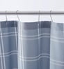 Eddie Bauer  Shower Curtain Lightweight Cotton Bathroom Decor Buttonhole Top Cabin Plaid Green 72 x 72Kettle Falls Blue 72 x 72