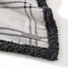 Eddie Bauer  Throw Blanket Cotton Flannel Home Decor All Season Reversible Sherpa Bedding Winslow Charcoal ThrowKettle Falls GreyBlack