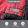 Eddie Bauer  Throw Blanket Cotton Flannel Home Decor All Season Reversible Sherpa Bedding Winslow Charcoal ThrowKettle Falls RedBlack