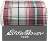 Eddie Bauer  Throw Blanket Cotton Flannel Home Decor All Season Reversible Sherpa Bedding Winslow Charcoal ThrowMontlake Plaid Red