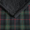 Eddie Bauer  Throw Blanket Cotton Flannel Home Decor All Season Reversible Sherpa Bedding Winslow Charcoal ThrowPine Tartan RedGreenCharcoal