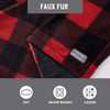 Eddie Bauer  Throw Blanket Faux Fur Reversible Bedding Buffalo Plaid Home Decor for All Seasons RedBlack 50 x 60Throw Only RedBlack