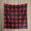 Eddie Bauer  Throw Blanket Faux Fur Reversible Bedding Buffalo Plaid Home Decor for All Seasons RedBlack 50 x 60Throw Only RedBlack