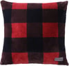 Eddie Bauer  Throw Blanket Faux Fur Reversible Bedding Buffalo Plaid Home Decor for All Seasons RedBlack 50 x 60Throw amp Pillow Cover Set RedBlack