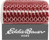 Eddie Bauer  Throw Blanket Reversible Sherpa Bedding Warm amp Lightweight Home Decor for Colder Months Alpine Fair Isle ThrowAlpine Fair Isle RedWhite Throw