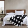 Eddie Bauer  Throw Blanket Reversible Sherpa Bedding Warm amp Lightweight Home Decor for Colder Months Alpine Fair Isle ThrowBlack Check Throw