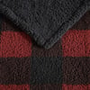 Eddie Bauer  Throw Blanket Reversible Sherpa Bedding Warm amp Lightweight Home Decor for Colder Months Alpine Fair Isle ThrowRedBlack Throw