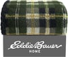 Eddie Bauer  Throw Blanket Reversible Sherpa Bedding Warm amp Lightweight Home Decor for Colder Months Alpine Fair Isle ThrowTrailhead Plaid Green Throw