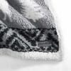 Eddie Bauer  Throw Blanket Reversible Sherpa Bedding Warm amp Lightweight Home Decor for Colder Months Alpine Fair Isle ThrowWoodland Fair Isle GreyWhite Throw