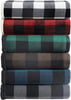 Eddie Bauer  Throw Blanket Reversible Sherpa Fleece Bedding Buffalo Plaid Home Decor for All Seasons Black Check ThrowThrow Black Check