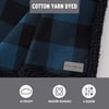 Eddie Bauer  Throw Blanket Reversible Sherpa Fleece Bedding Buffalo Plaid Home Decor for All Seasons Black Check ThrowThrow Midnight BlueBlack