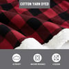 Eddie Bauer  Throw Blanket Reversible Sherpa Fleece Bedding Buffalo Plaid Home Decor for All Seasons Black Check ThrowThrow Red Check