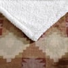 Eddie Bauer  Throw Blanket Reversible Sherpa Fleece Bedding Home Decor for All Seasons Bunkhouse Plaid Beige ThrowCopper Creek Brown