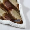 Eddie Bauer  Throw Blanket Reversible Sherpa Fleece Bedding Home Decor for All Seasons Bunkhouse Plaid Beige ThrowCopper Creek Brown